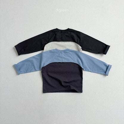 digreen slit raglan t-shirt (90–130cm)