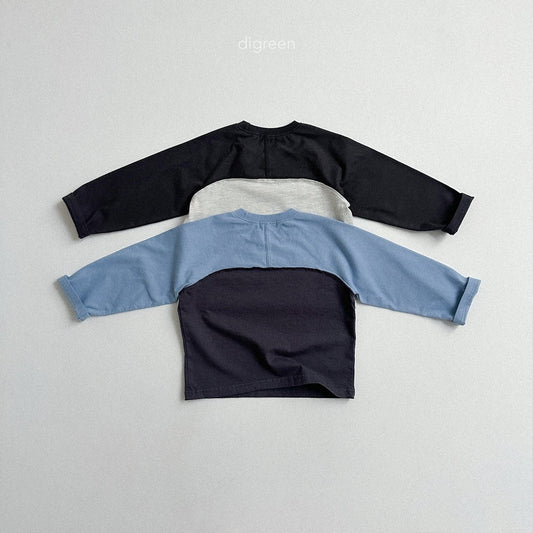digreen slit raglan t-shirt (90–130cm)