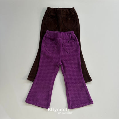 ELLYMOLLY heart pocket bootcut (90-145cm)