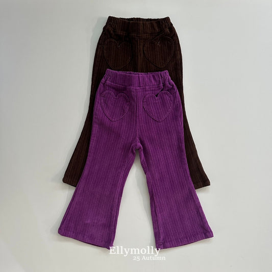 ELLYMOLLY heart pocket bootcut (90-145cm)