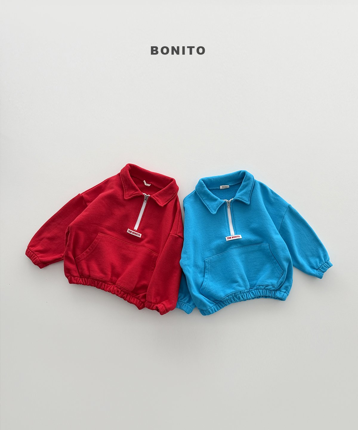 bonito collar half zip-up (~80-140cm)