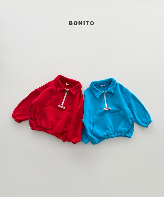 bonito collar half zip-up (~80-140cm)