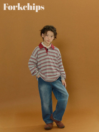 FORKCHIPS canvas denim pants (95-160cm)