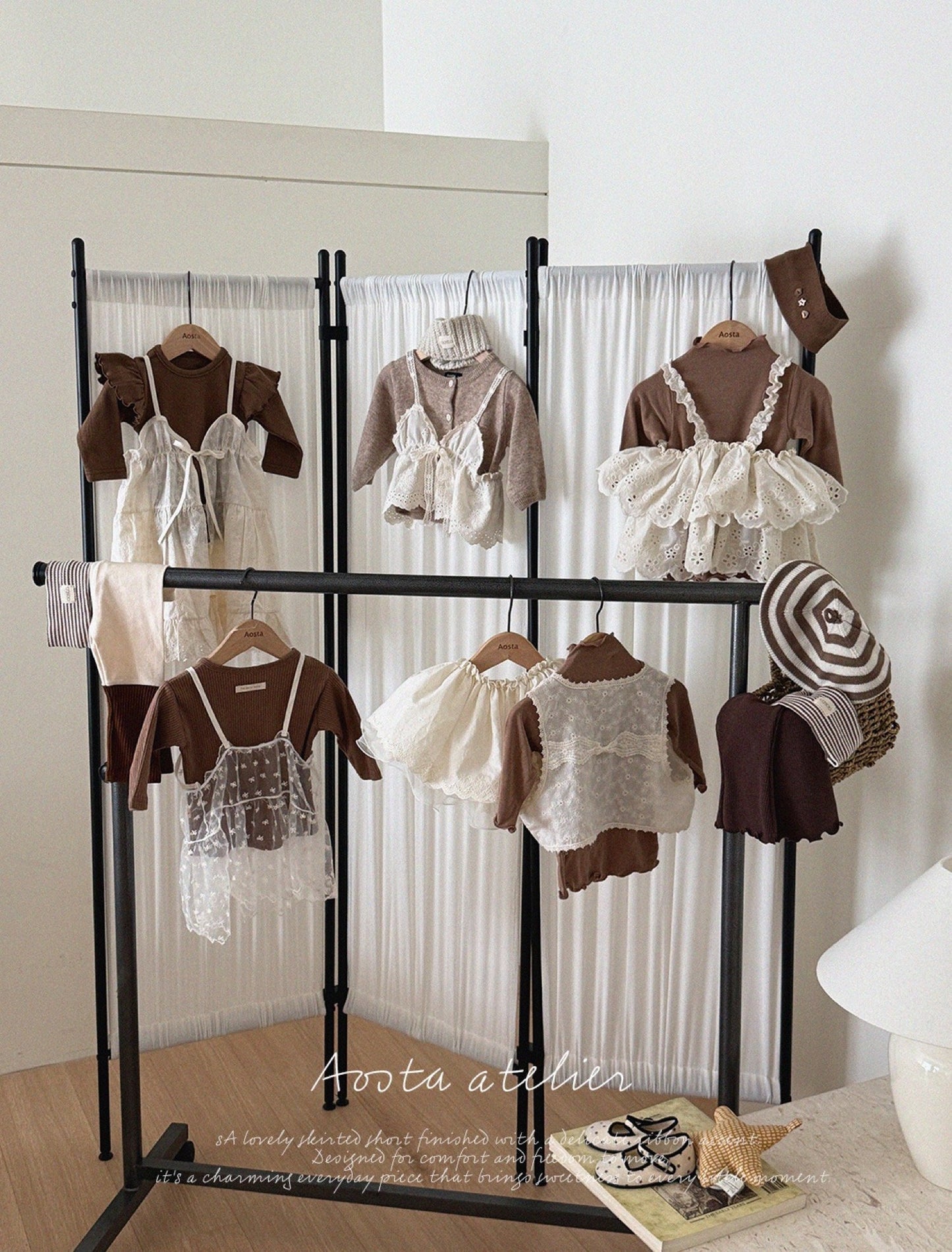 Aosta lace open vest