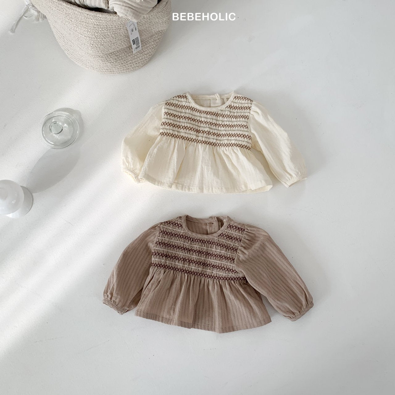 bebeholic maron smoke blouse (3-18m)