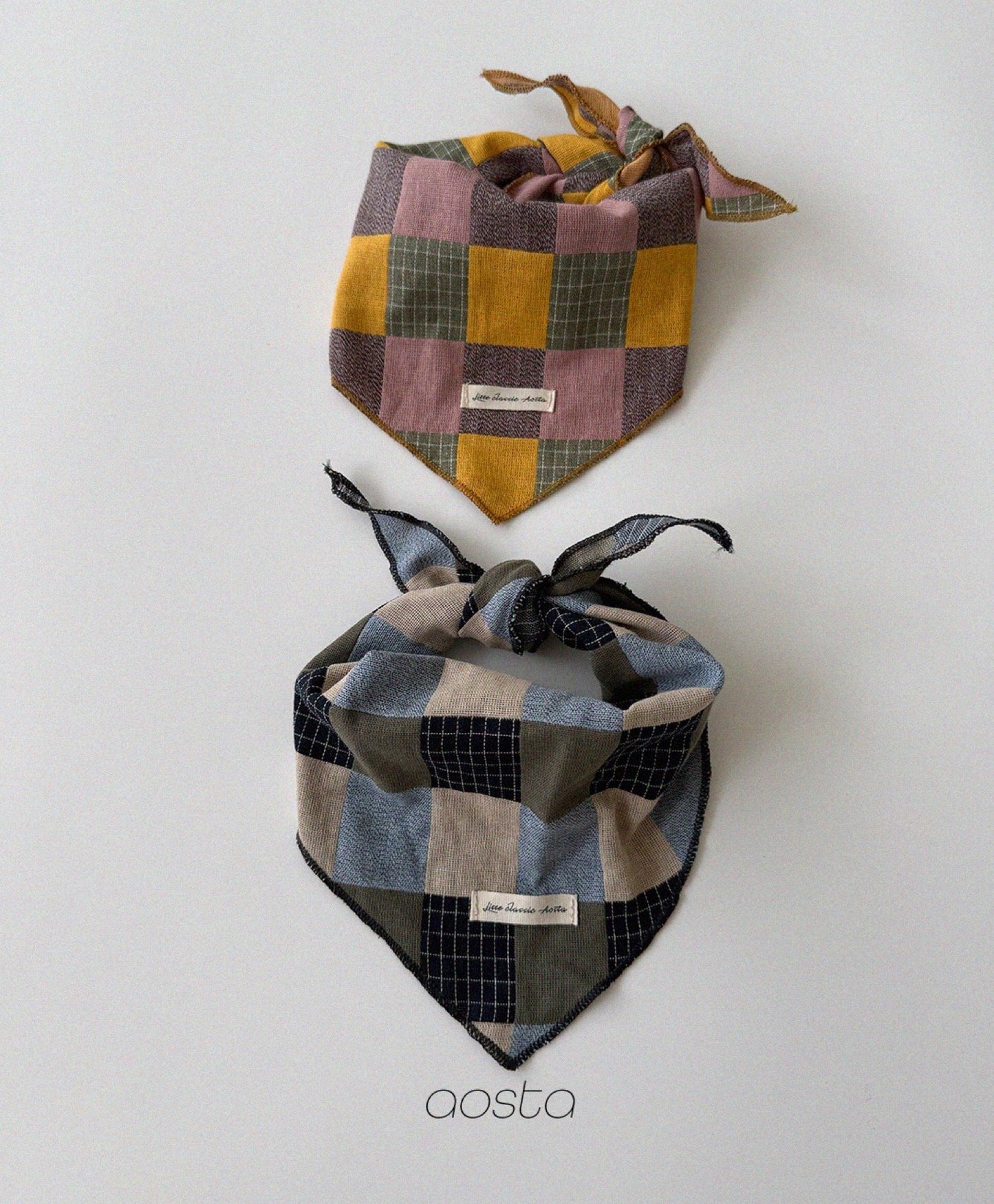 Aosta patchwork scarf