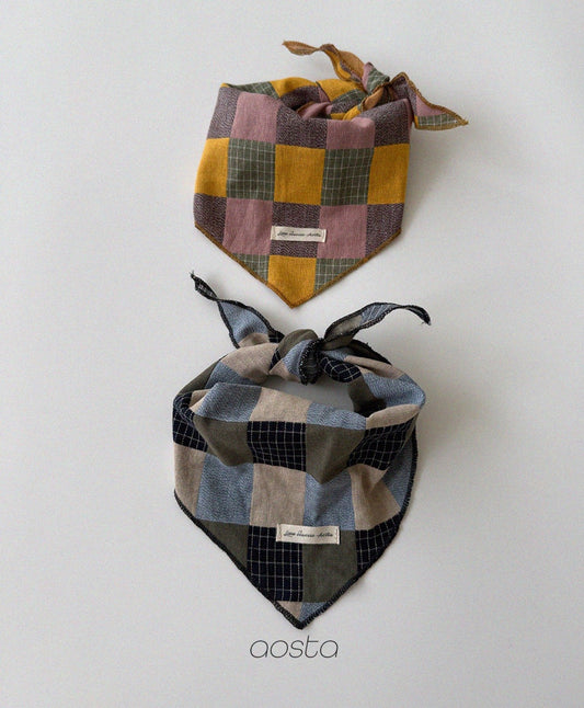 Aosta patchwork scarf