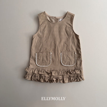 ELLYMOLLY little pocket frill ops (90-145cm)