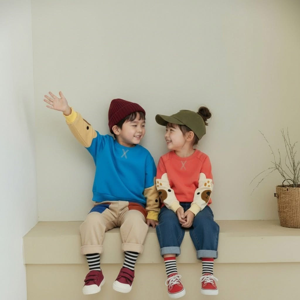 Orangemom 萌熊手袖上衣 (95-140cm)