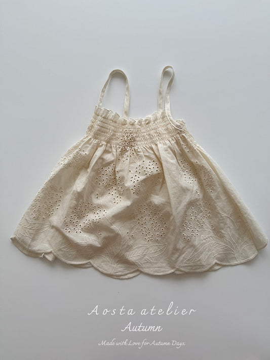 Aosta lace leaf dress