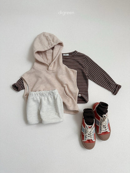 digreen stripe latte tee (85-130cm)