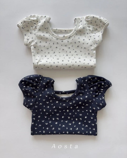 Aosta open back puff blouse (~70-115cm)