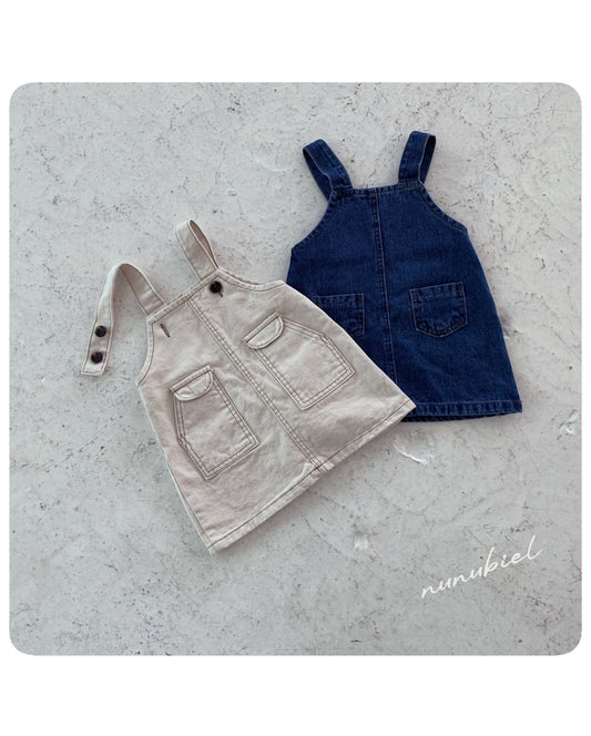 nunubiel pocket denim dress (75-120cm)