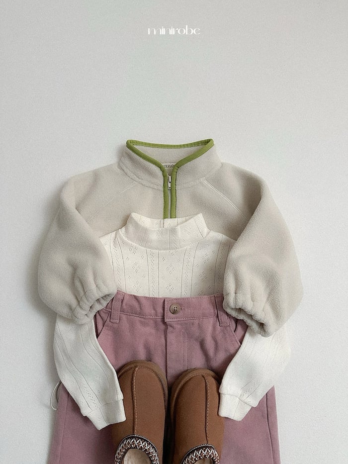 minirobe button peach pants (75-110cm)