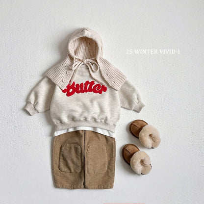 Vivid 燈芯絨補丁直筒長褲 (75-135cm)