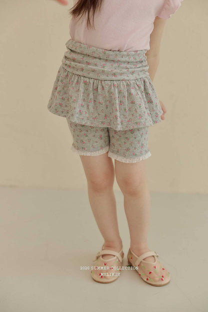 melikey shirred 5short skirt leggings (~80-140cm)