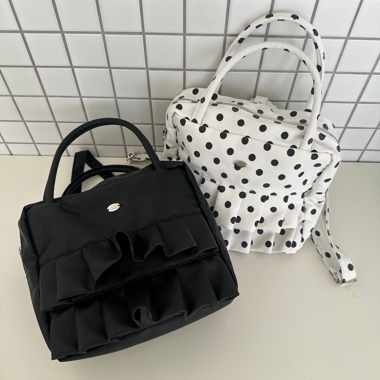 ELLYMOLLY square frill bag