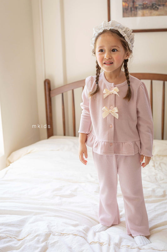 mkids cream puff ribbon set (65-115cm)