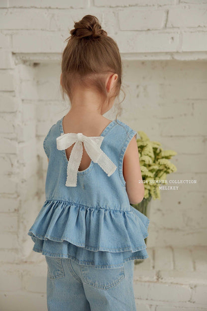 melikey ribbon cancan sleeveless bl (~80-140cm)