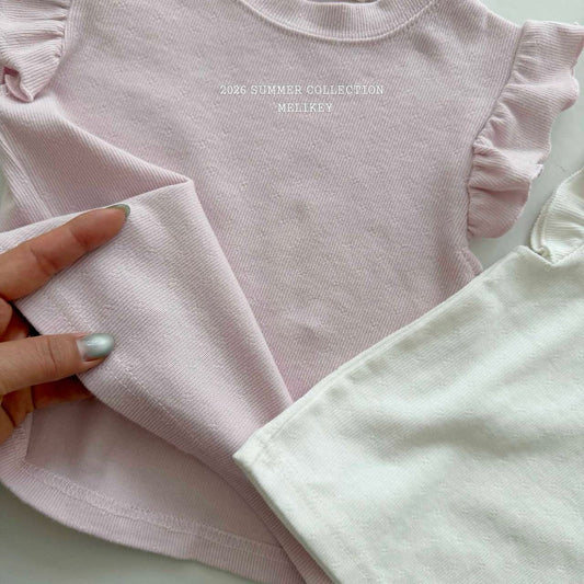 melikey macaron frill t-shirt (~80-140cm)
