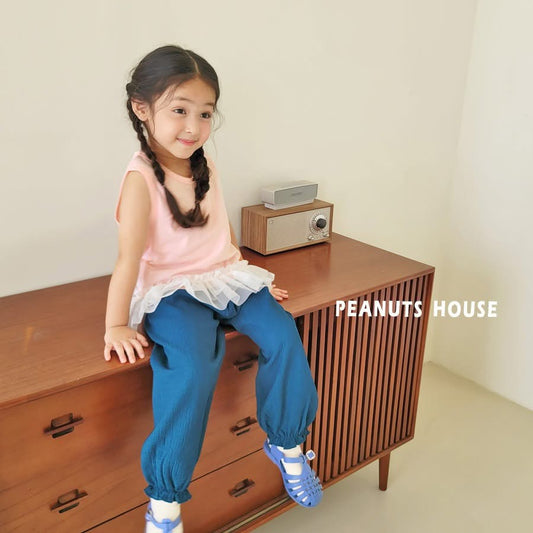 Peanuts 亞麻縮口長褲 (85-140cm)