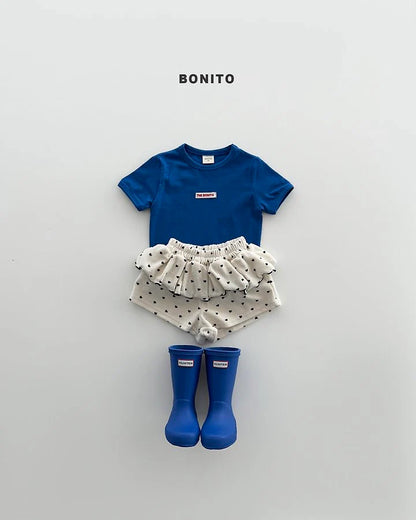 Bonito mini heart frill shorts (~80-140cm)