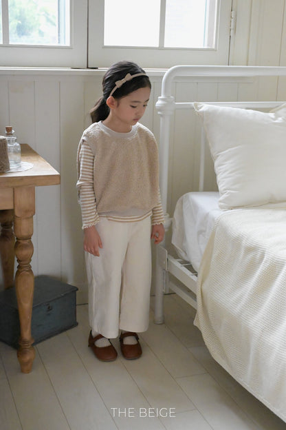 the beige buckle vest (80-120cm)