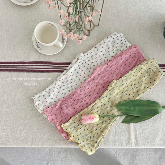 melikey flower pleats pants (~80-140cm)