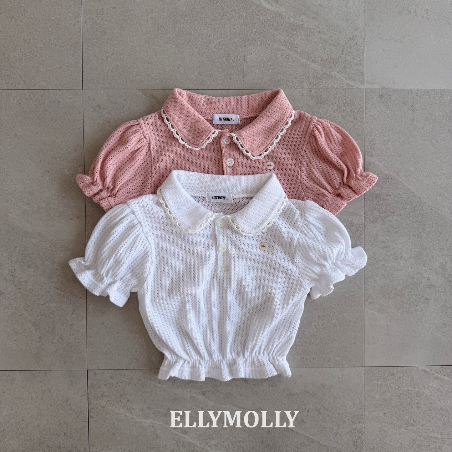 ELLYMOLLY atelier puff collar tee (90-145cm)