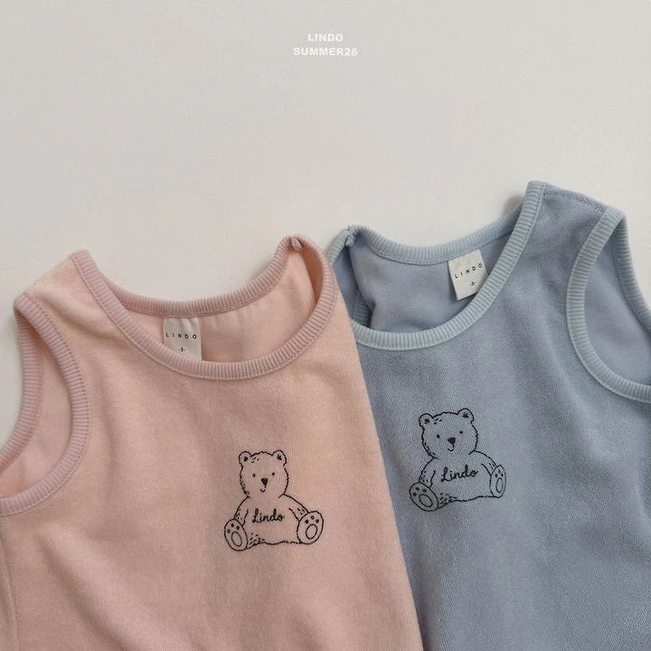Lindo Bear Terry Sleeveless  (85-125cm)