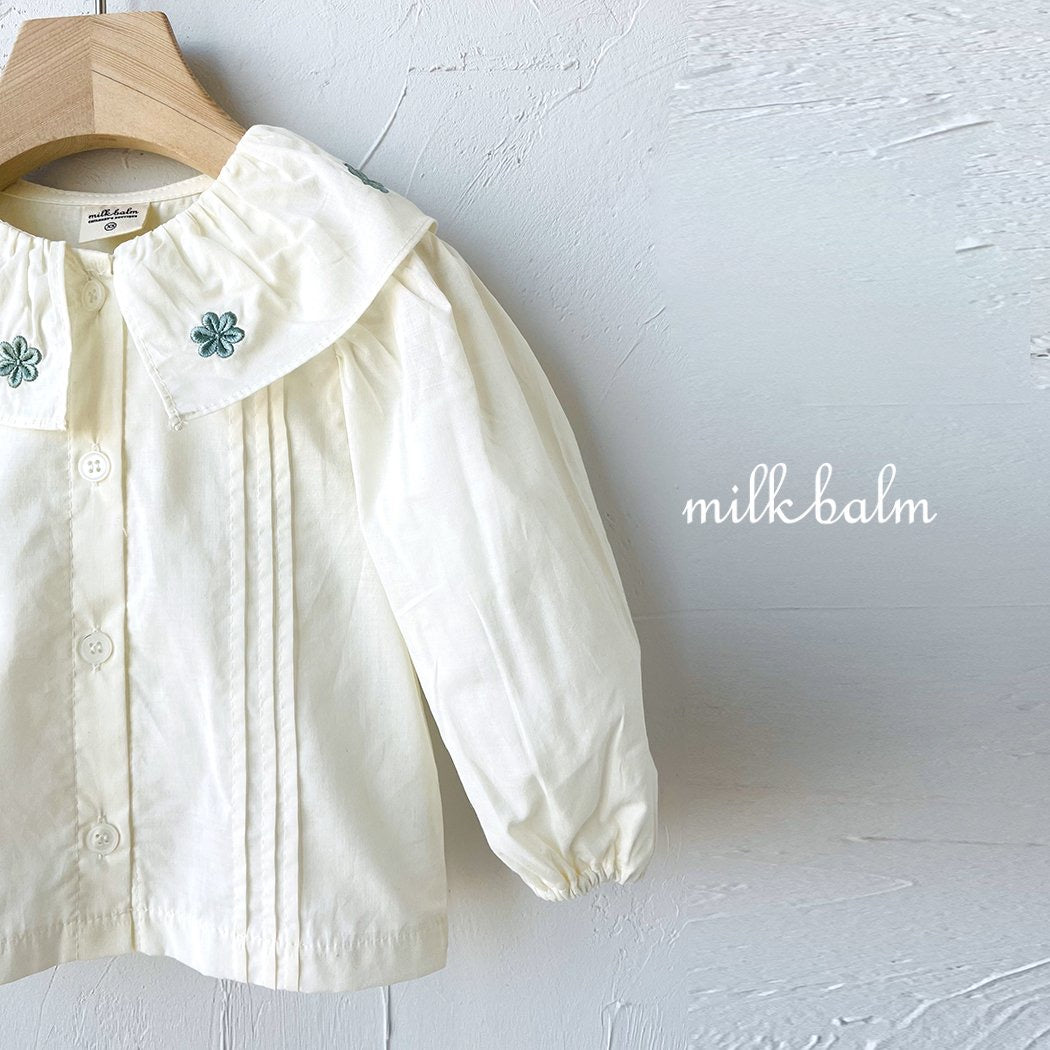 milkbalm jasmine pintuck blouse (75-125cm)