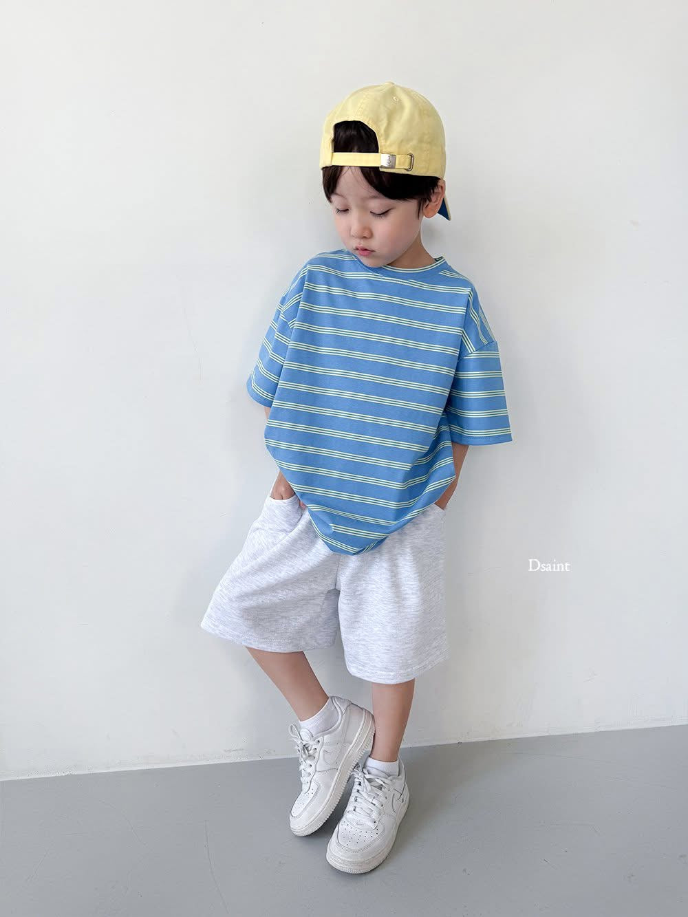Dsaint 溫柔色系條紋tee (80-148cm)