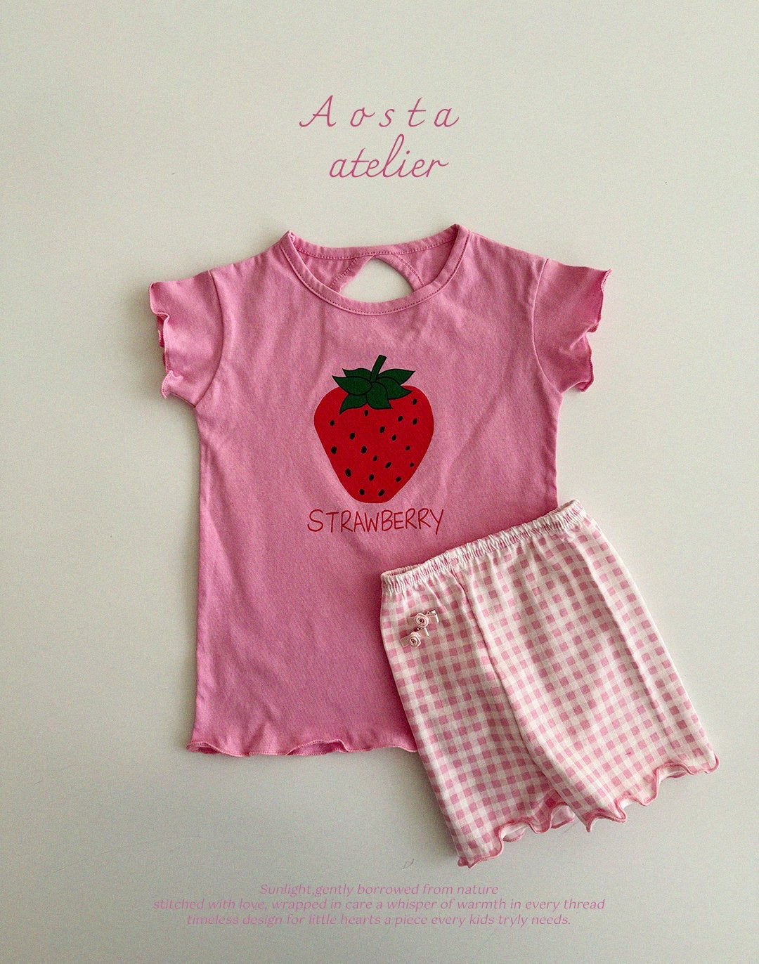 Aosta strawberry dress(70-110cm)
