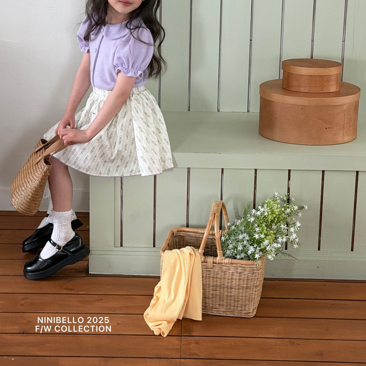 ninibello madeleine puff cardigan (80-130cm)