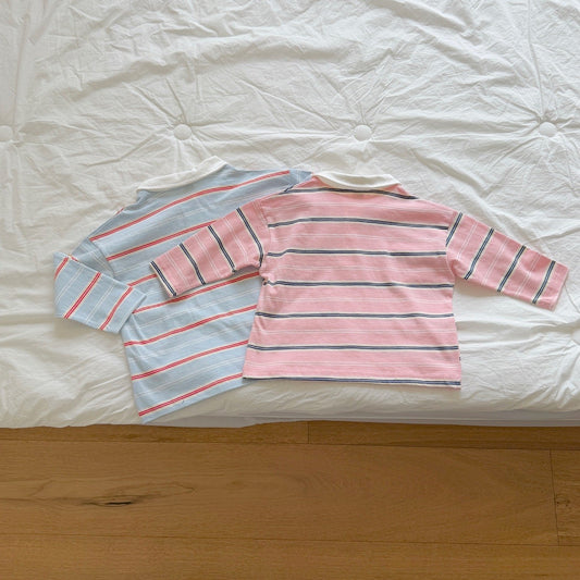 ninibello milkey stripe collar tee(adult)