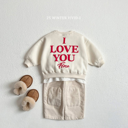 Vivid I Love You文字上衣 (75-135cm)