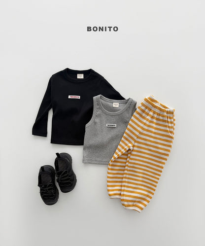 bonito waffle style jogger pant (~80-140cm)