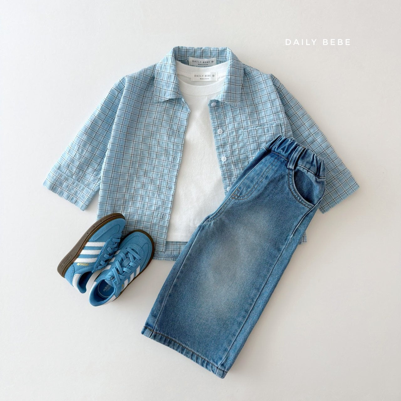 DAILYBEBE check shirt (75-145cm)