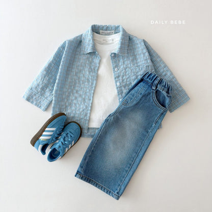 DAILYBEBE check shirt (75-145cm)