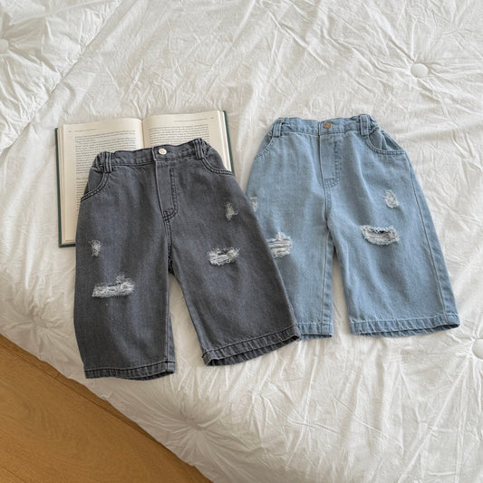 ninibello damaged ice denim pants (80-130cm)
