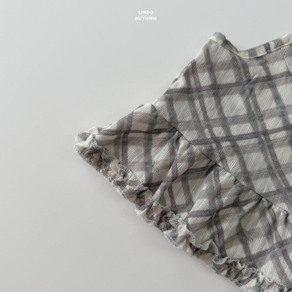 LINDO check halter sleeveless top (80-125cm)