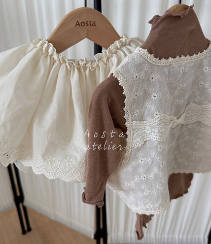 Aosta lace open vest
