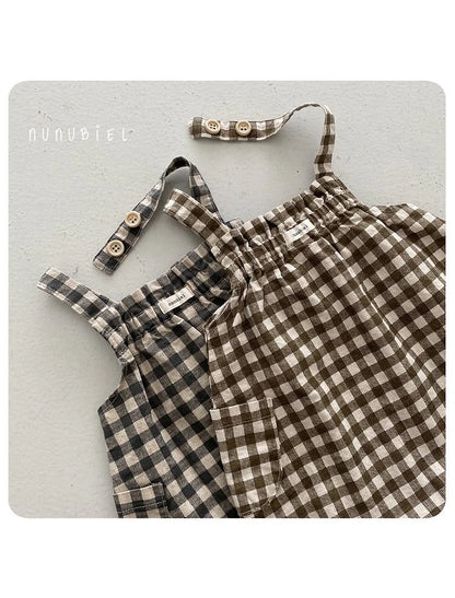 Nunubiel checkerboard romper (6-18m)