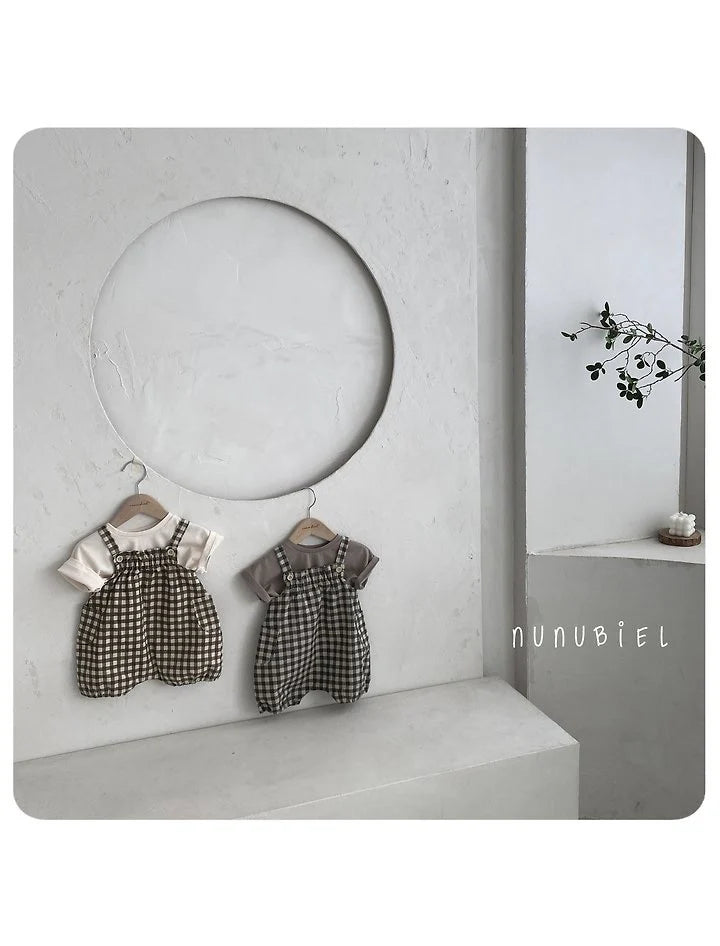 Nunubiel checkerboard romper (6-18m)