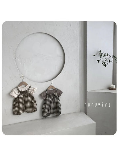 Nunubiel checkerboard romper (6-18m)