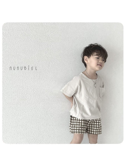 Nunubiel checkerboard pants (75-120cm)